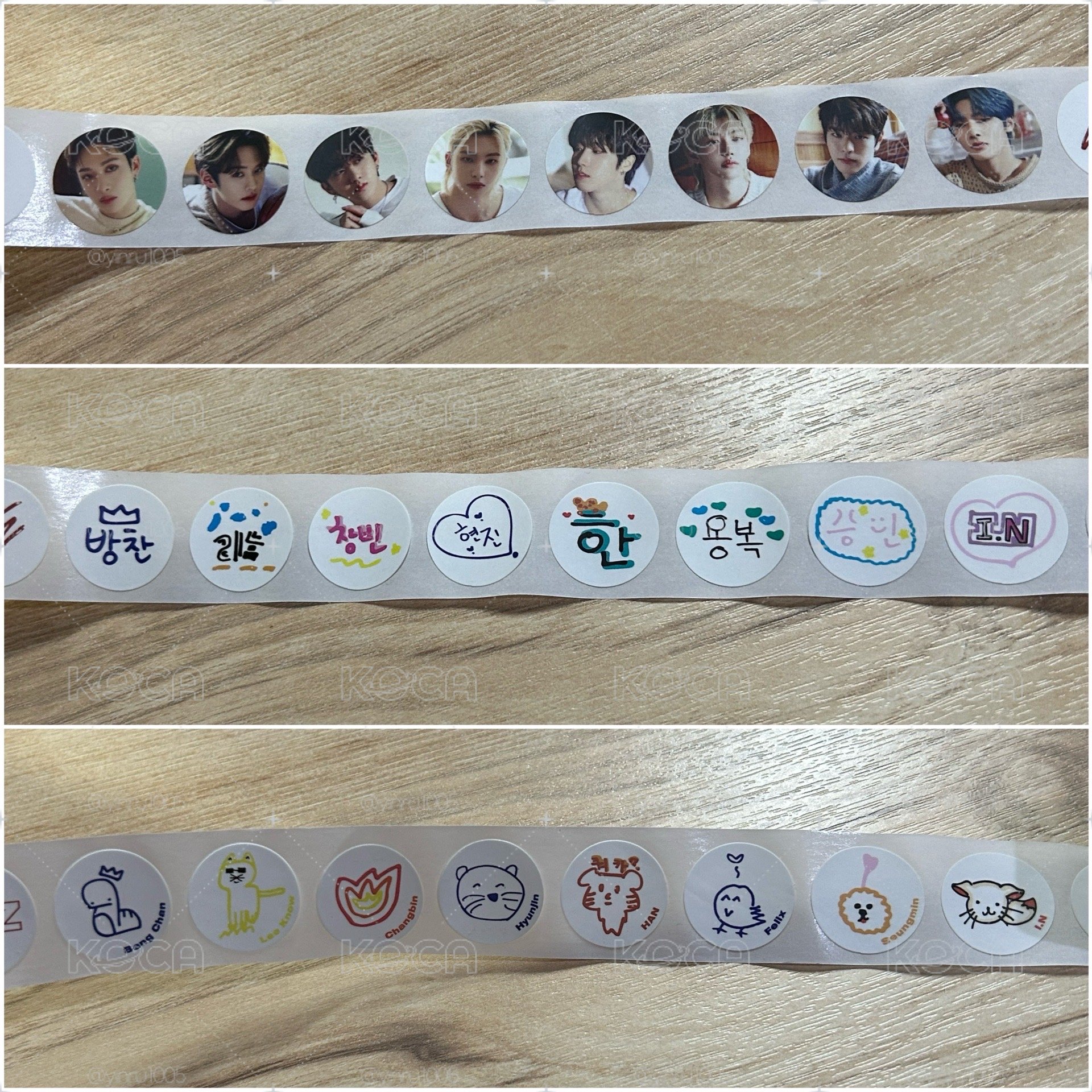 SKZ 2021年曆 圓貼