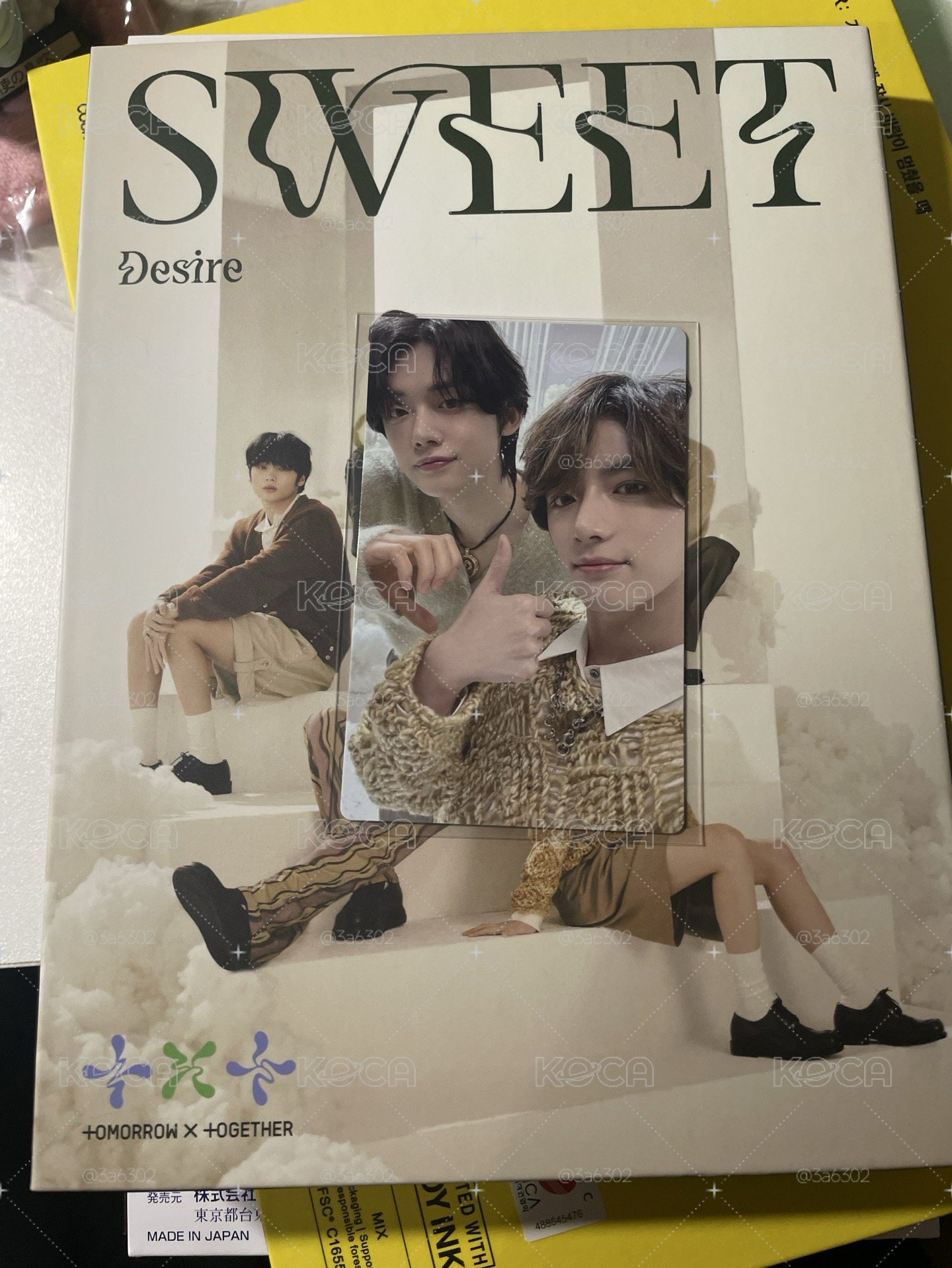 SWEET初回A已拆全專 竣圭卡