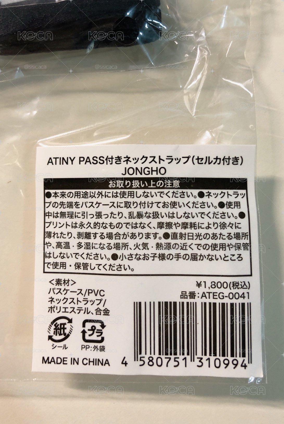 丁潤浩 崔鍾浩 Beginning of the End JP ATINY Pass