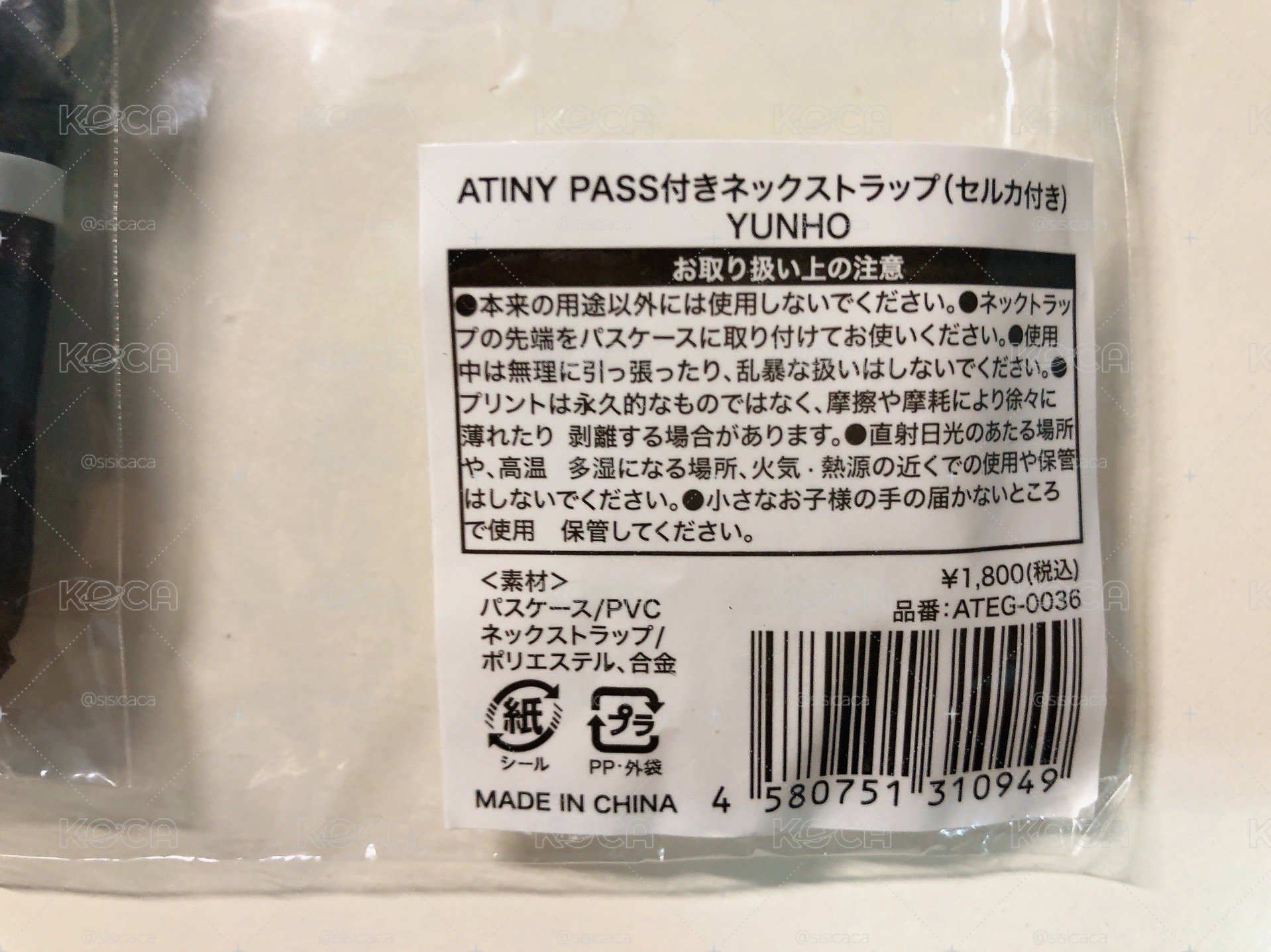 丁潤浩 崔鍾浩 Beginning of the End JP ATINY Pass