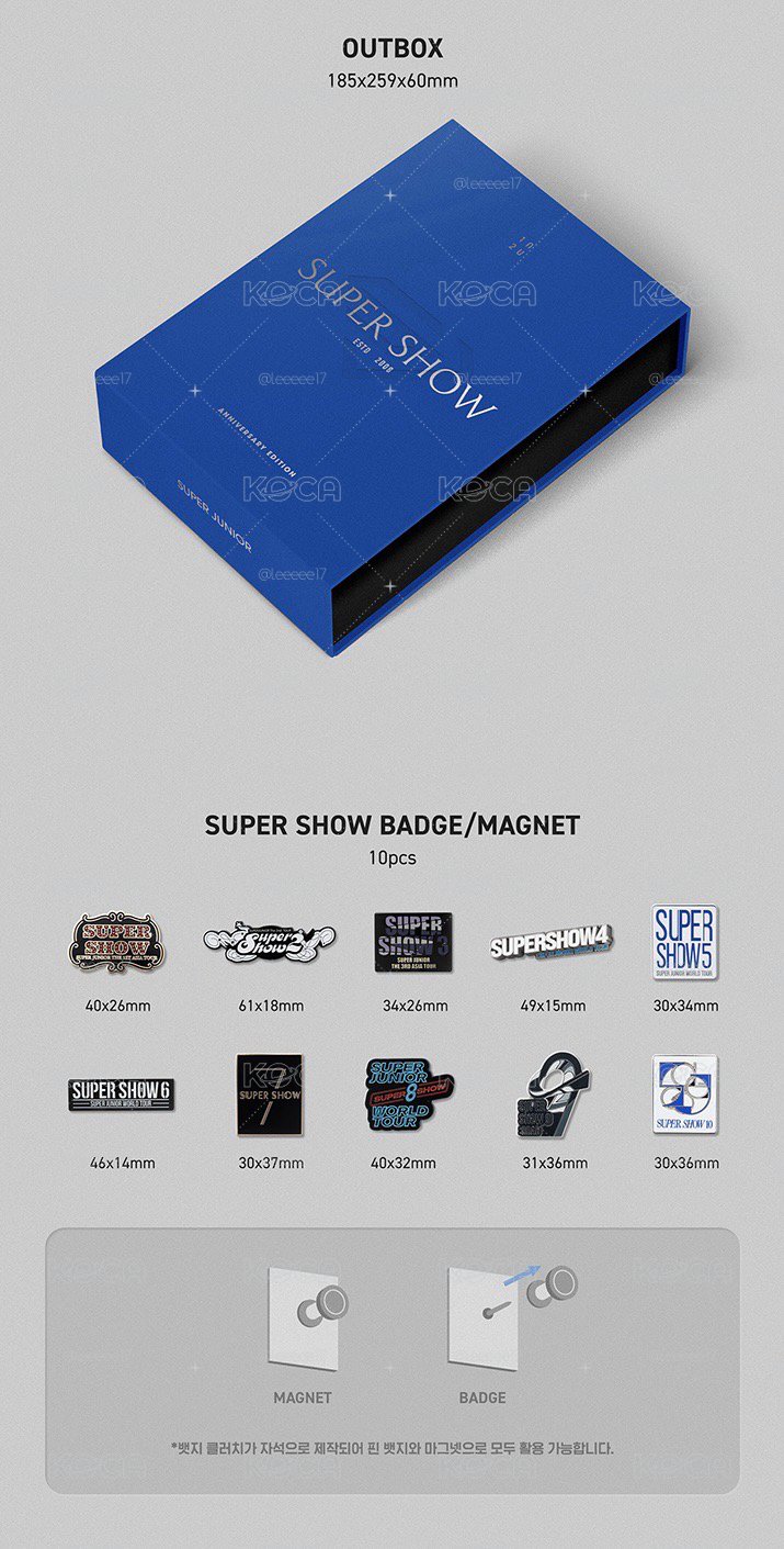 SUPER SHOW Anniversary Edition/徽章+寫真書+海報（有盒）