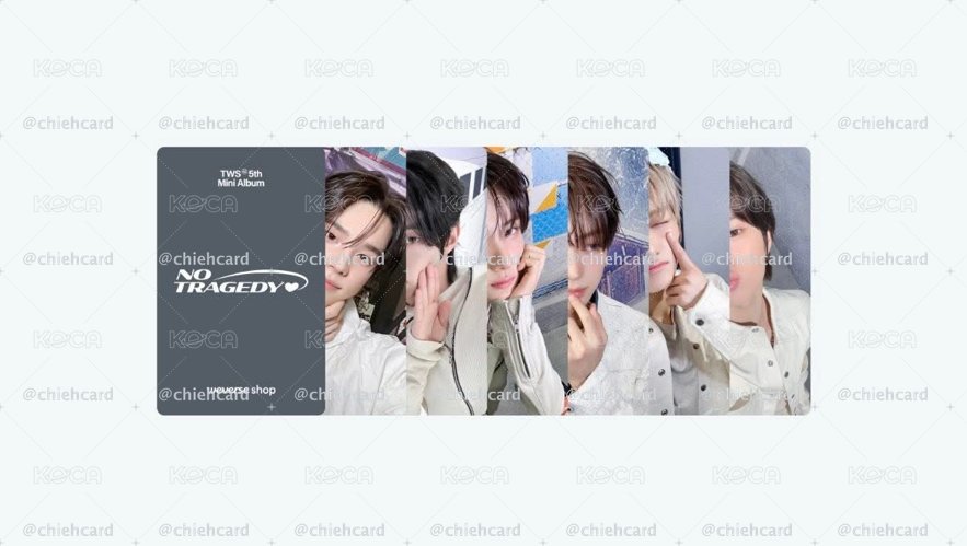 TWS 迷五 Weverse Wvs 簽售卡一套