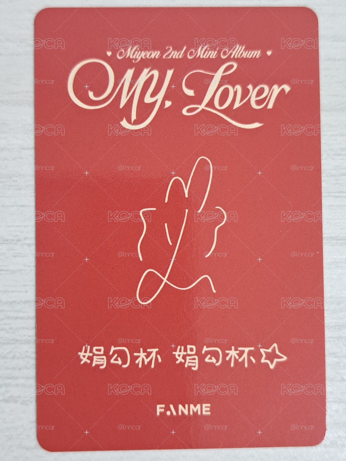 MY, Lover fanme 幸運卡 麵 娟勾杯 娟勾杯