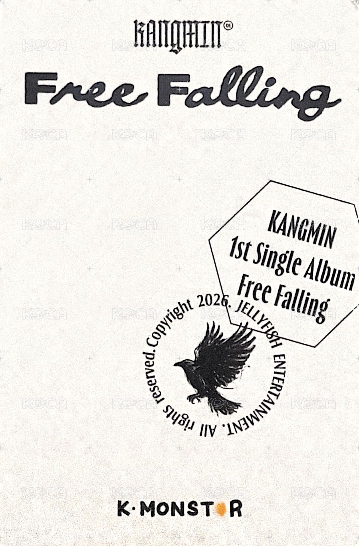 Free Falling km 一日店長 簽售卡 放大縮小ver. 背面
