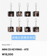 ATE 迷你CD鑰匙圈（備註成員）