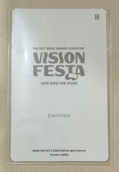 VISION FESTA 入場卡 / 場限卡 