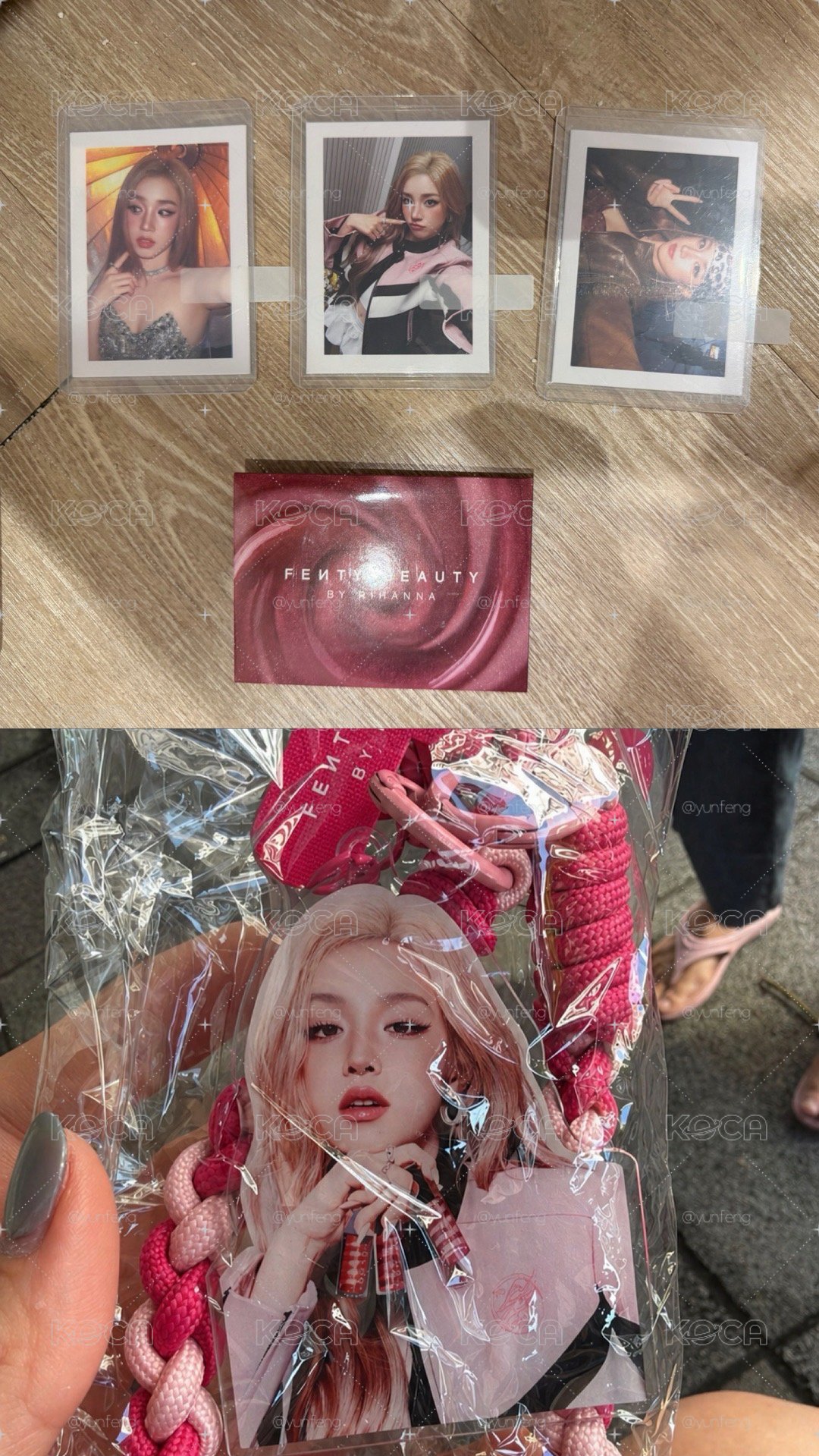 fenty beauty 2.0小卡+手機掛飾