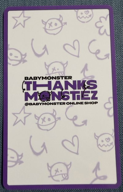 Babymonster 25-26 亞洲FC 日本線上 滿額卡 Ahyeon 賢