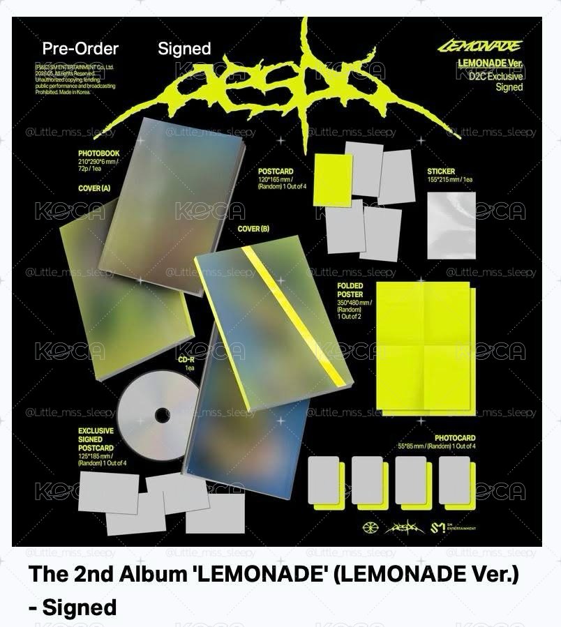 正規二美網親簽 Lemonade ver