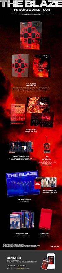 THE BOYZ - THE BOYZ [THE BLAZE] WORLD TOUR in SEOUL (QR) 內容物