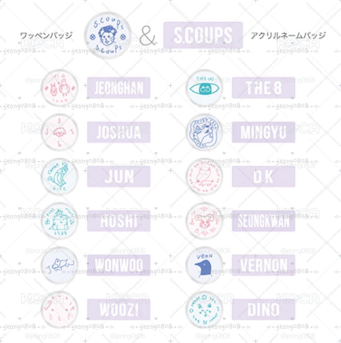 SEVENTEEN 2020 JAPAN DOME TOUR <SVT> BADGE SET