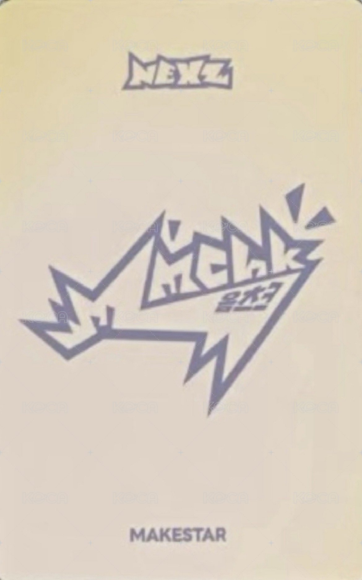 Mmchk ms 幸運卡  背面