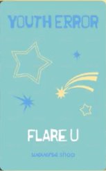 YOUTH ERROR wvs 特典卡  背面