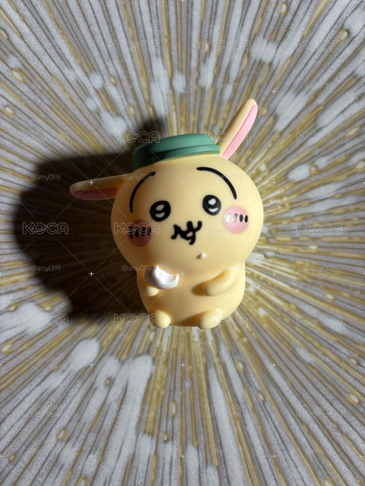 全新汽水帽兔兔擺件