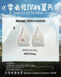 要去見你的夏天 2025 吉隆坡演唱會 帆布袋 