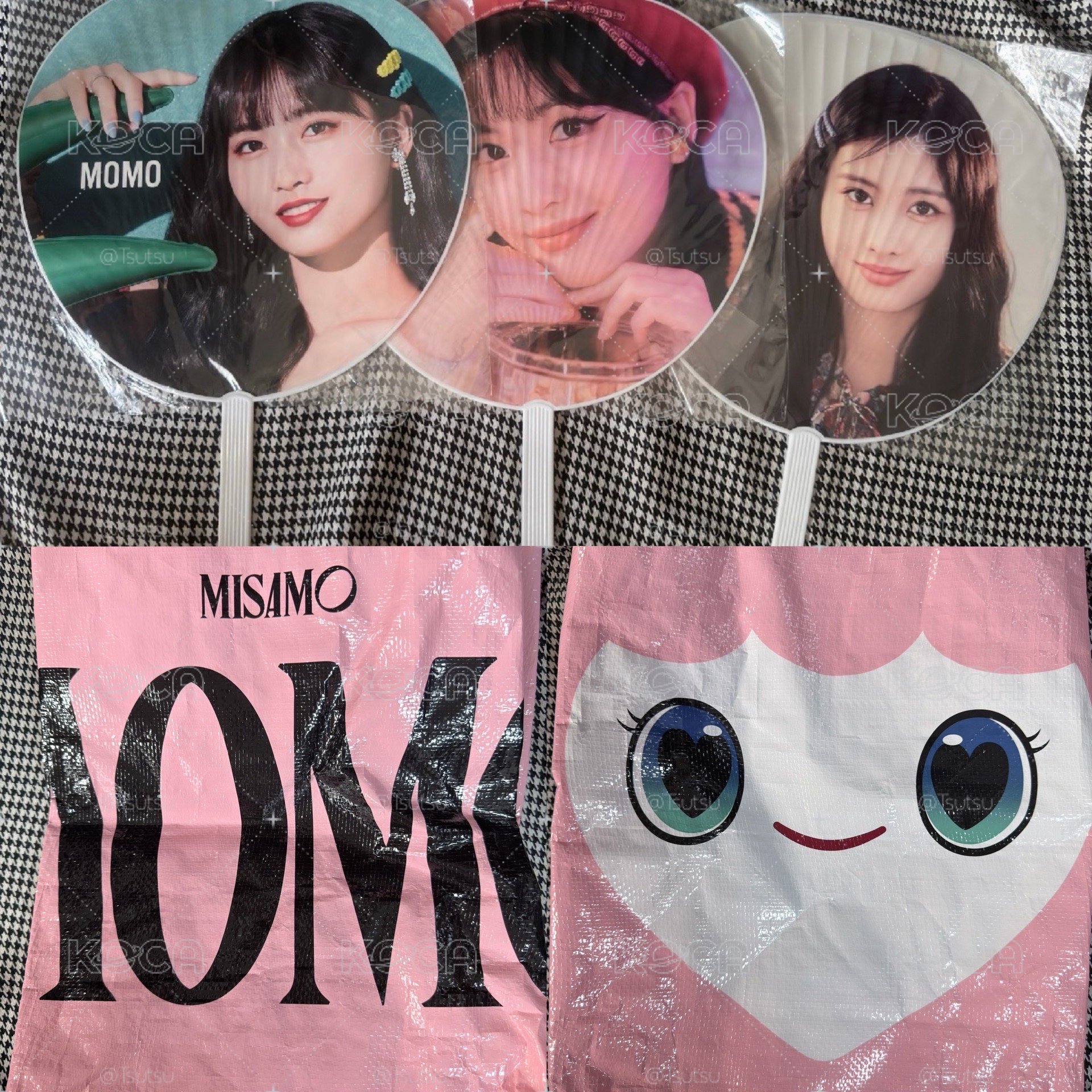 （現貨 袋子+三支大扇）TWICE MISAMO MOMO MOVELY 大袋子 蛇皮袋