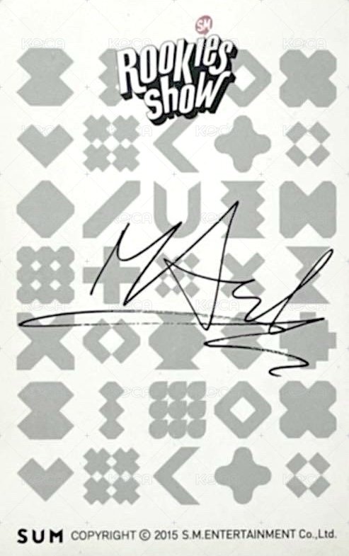 SM ROOKIES SHOW 入場卡 / 場限卡  背面