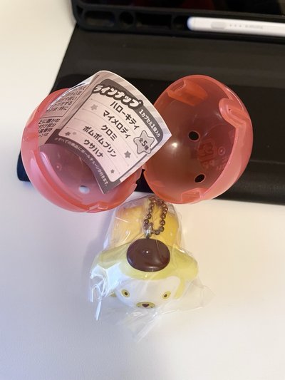布丁狗面膜扭蛋吊飾