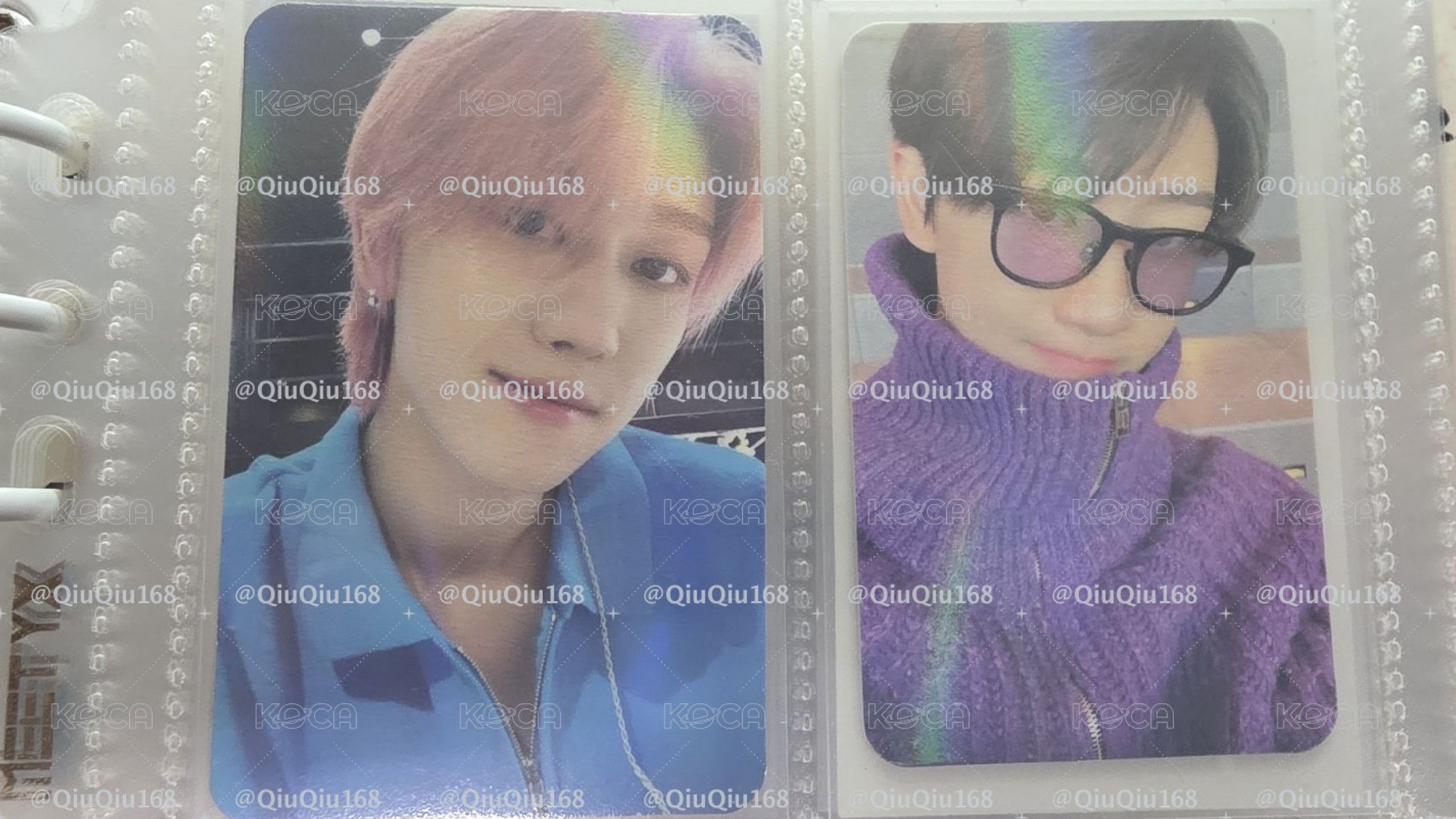 〔拍前請先DM〕The8 徐明浩粉髮 紫葡萄閃卡