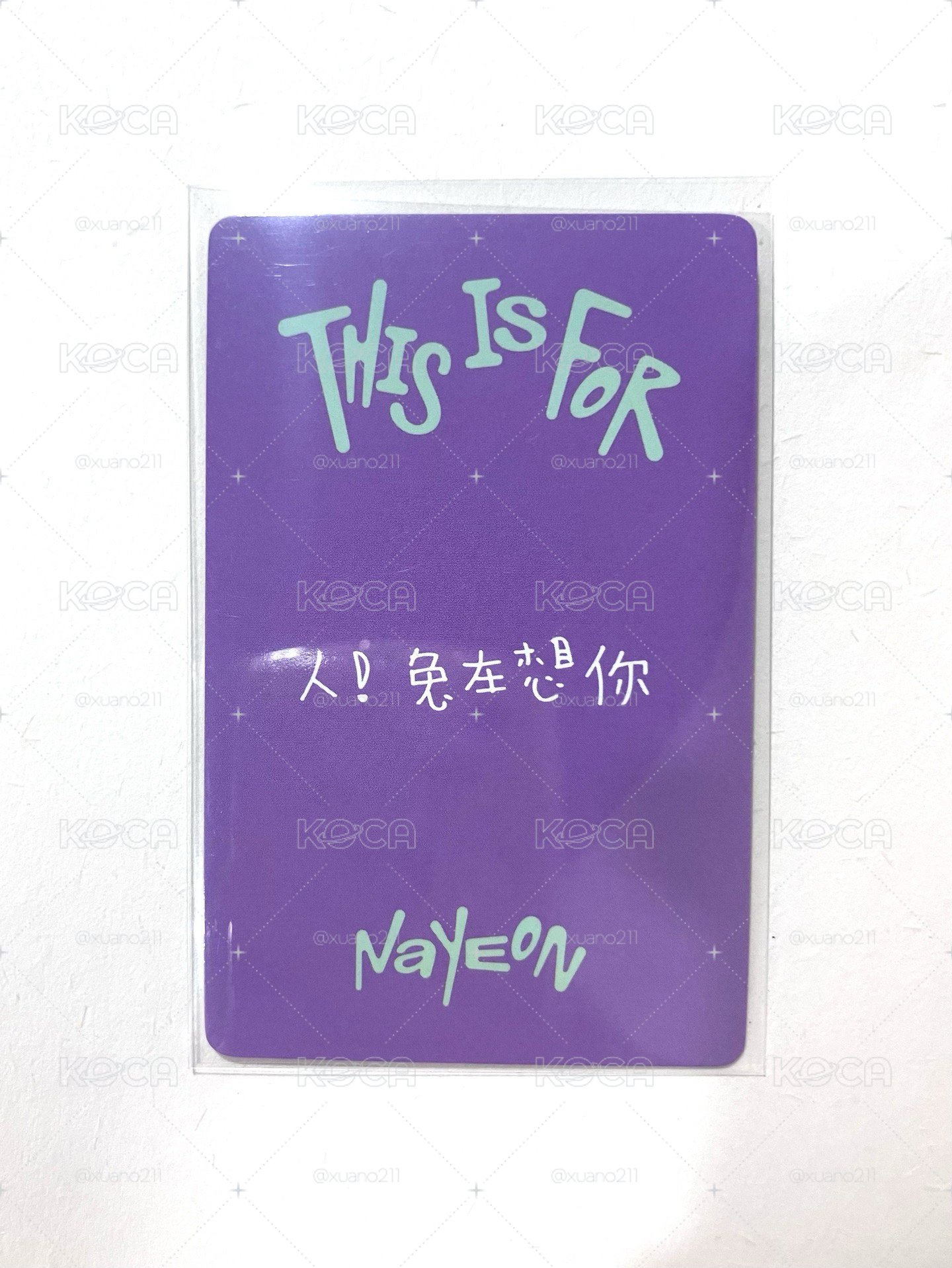 娜璉 yzy「人！兔在想你」