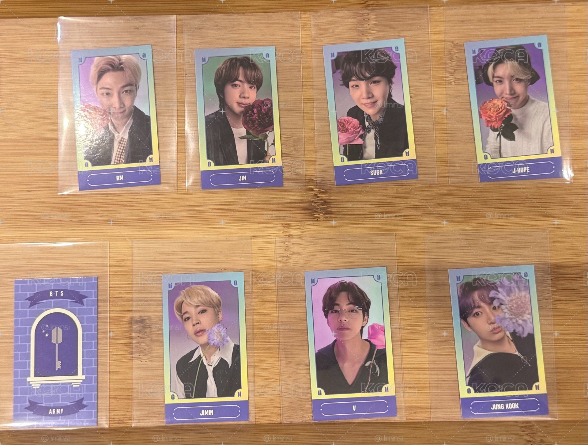 BTS 2021八週年日曆盒周邊卡