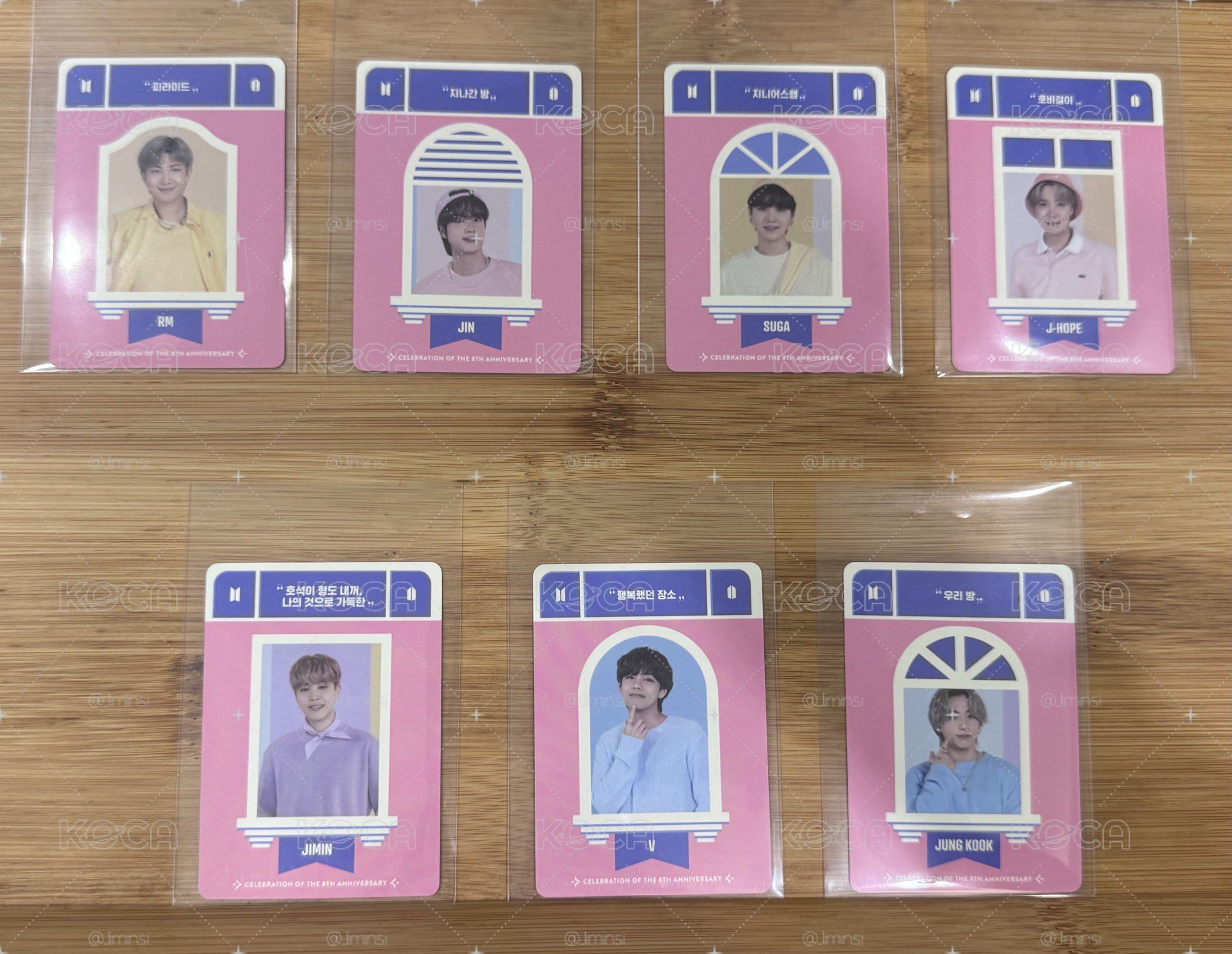 BTS 2021八週年日曆盒周邊卡