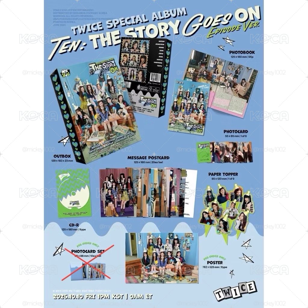 TWICE - 十週年特別專輯 [TEN: The Story Goes On]已拆封