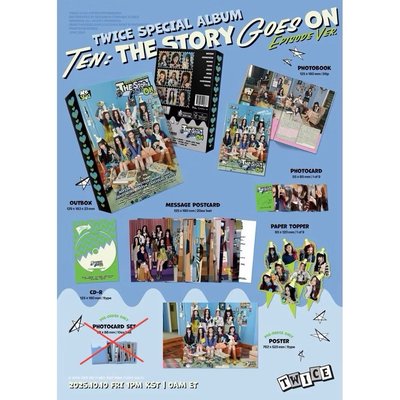 TWICE - 十週年特別專輯 [TEN: The Story Goes On]已拆封