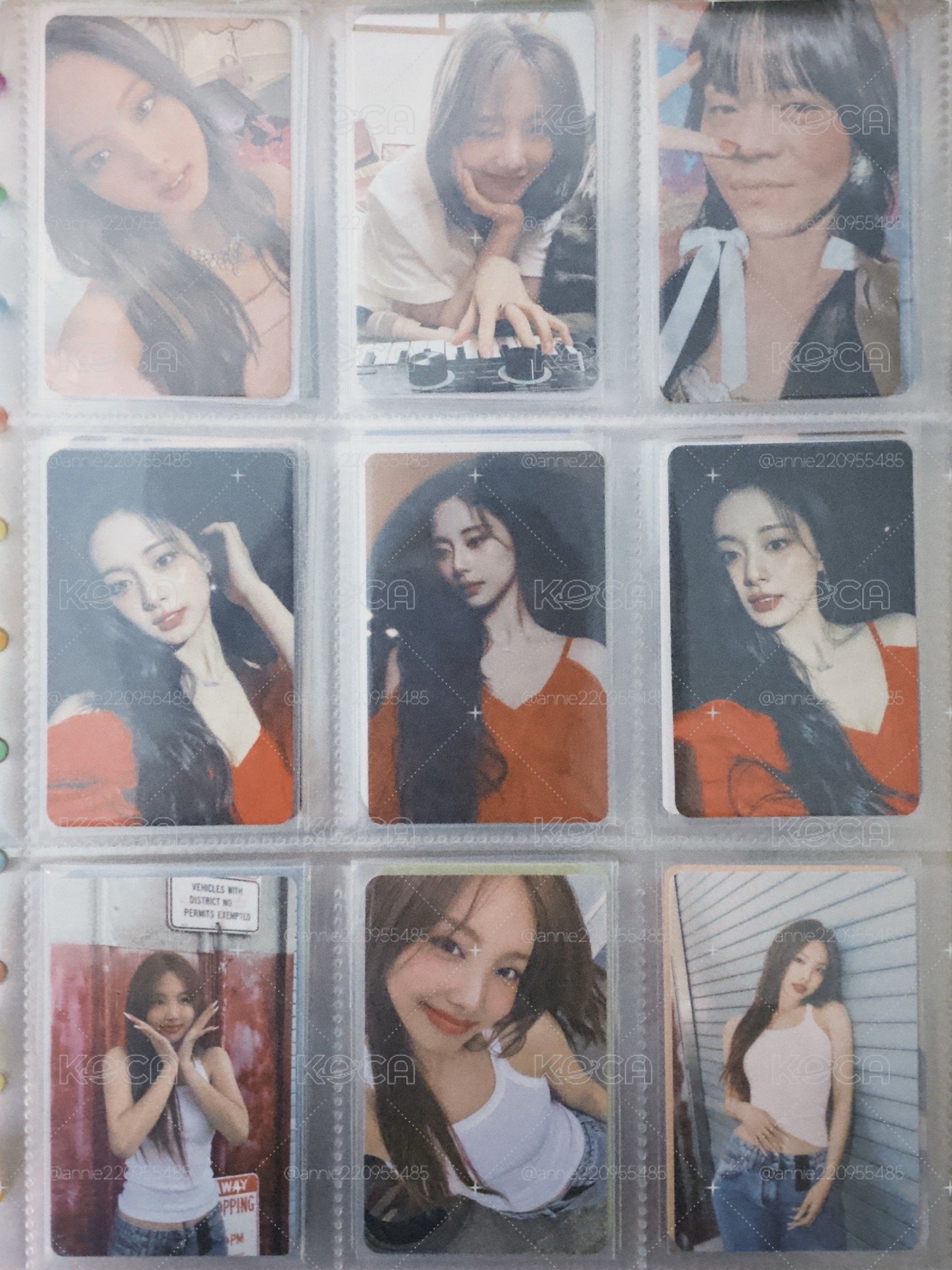TWICE 全成員小卡區