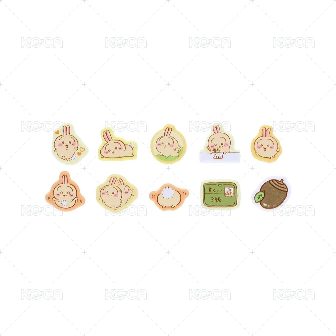 附帶小零錢包的碎片貼紙 【信用卡結帳限定商品】 兔兔
