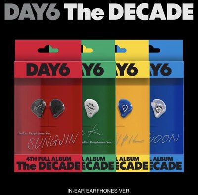 全新現貨 DAY6 The DECADE 耳機專 一組四張