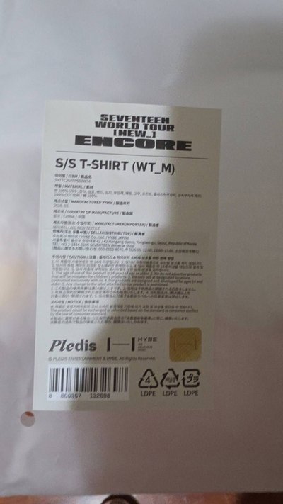 NEW_ENCORE白T 尺吋L全新現貨