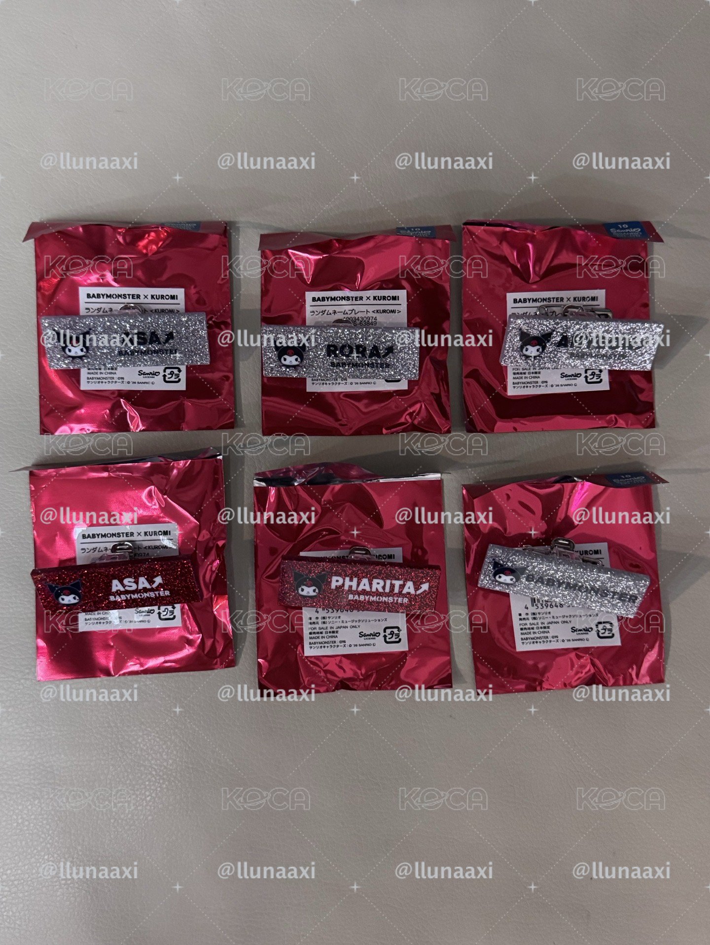 現貨｜酷洛米成員名牌