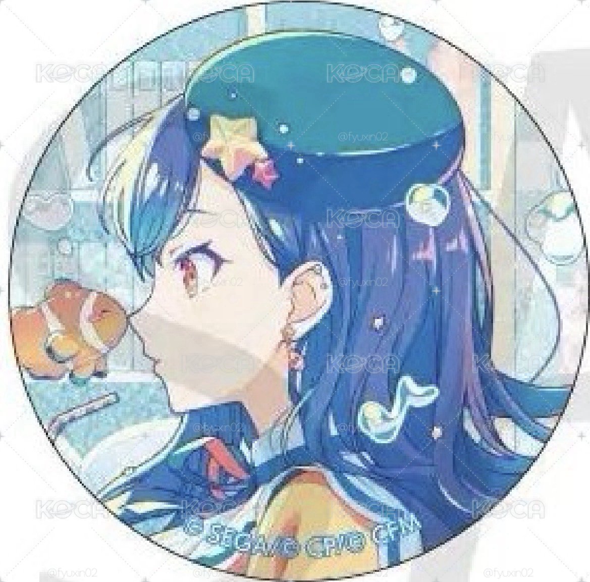 杏水族徽章+會徽章保護套