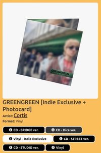 迷二 美通 Indie Exclusive 黑膠特典卡