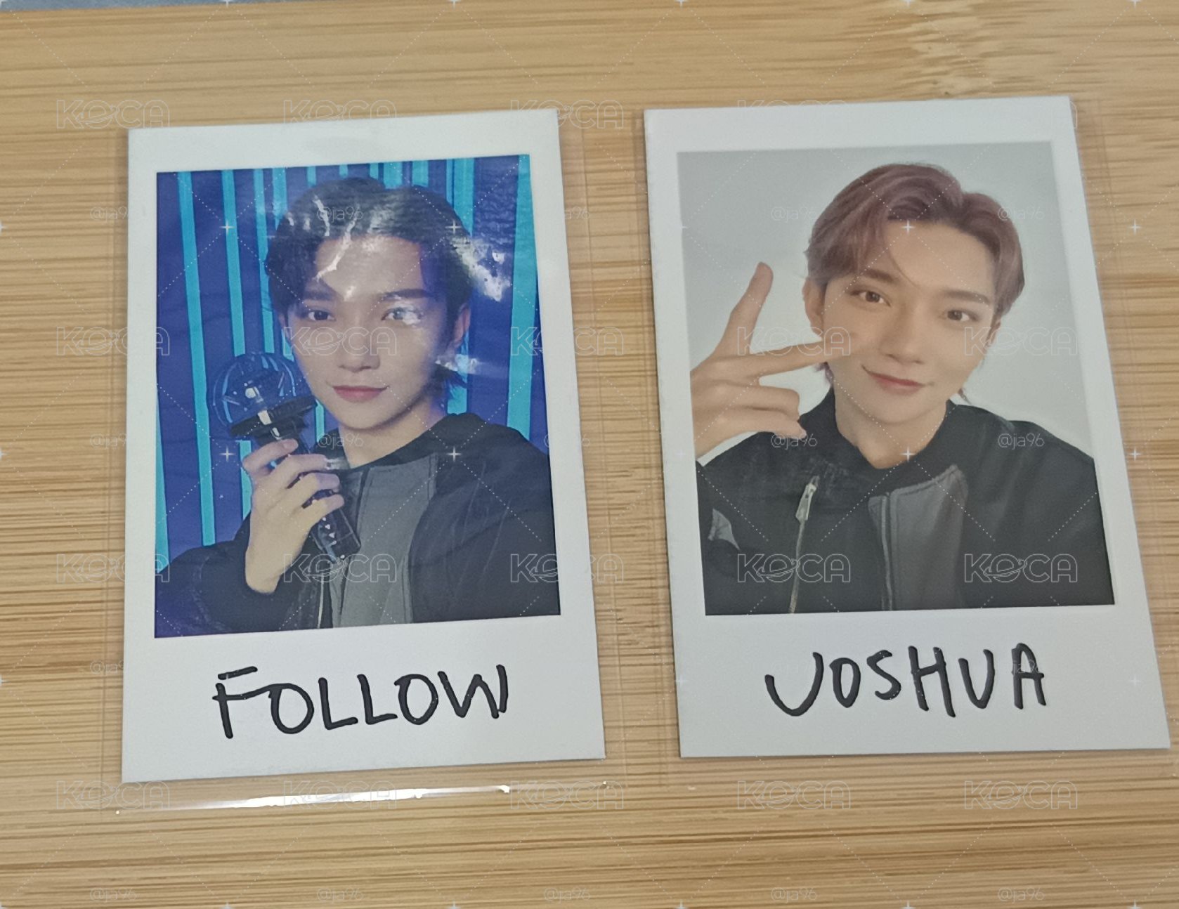 seventeen Joshua 洪知秀 follow 日巡拍立得
