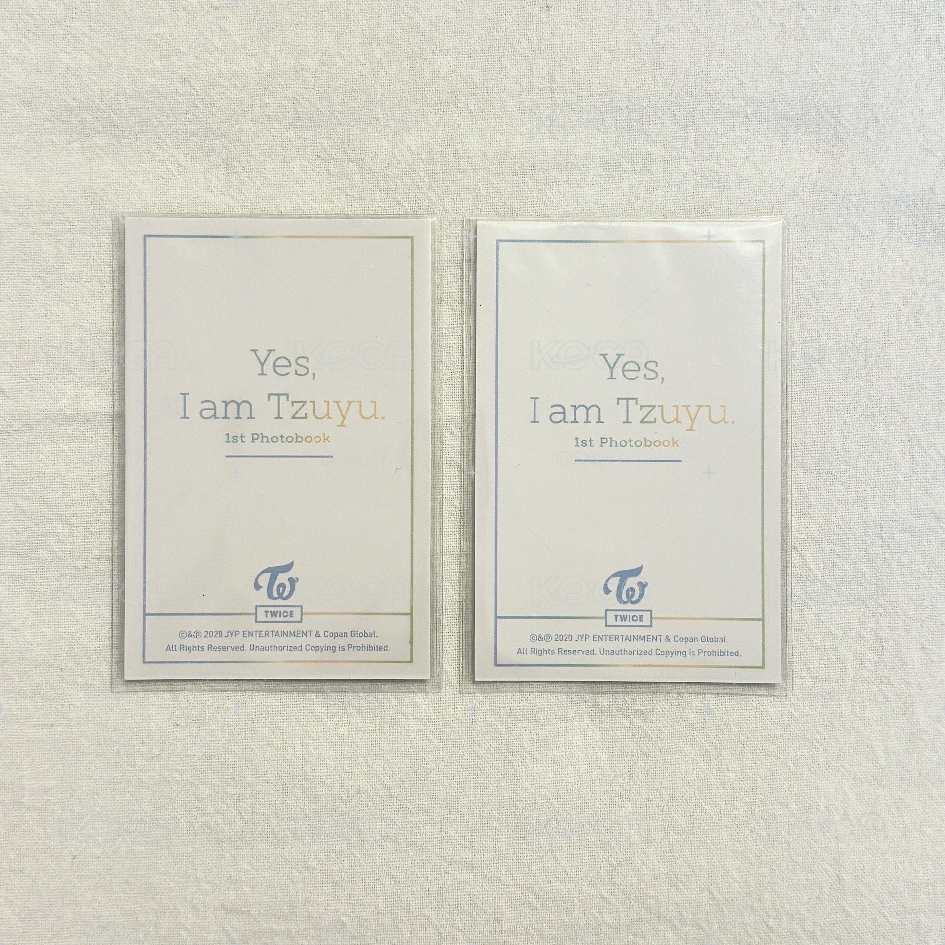 Yes , I am Tzuyu 藍版小卡