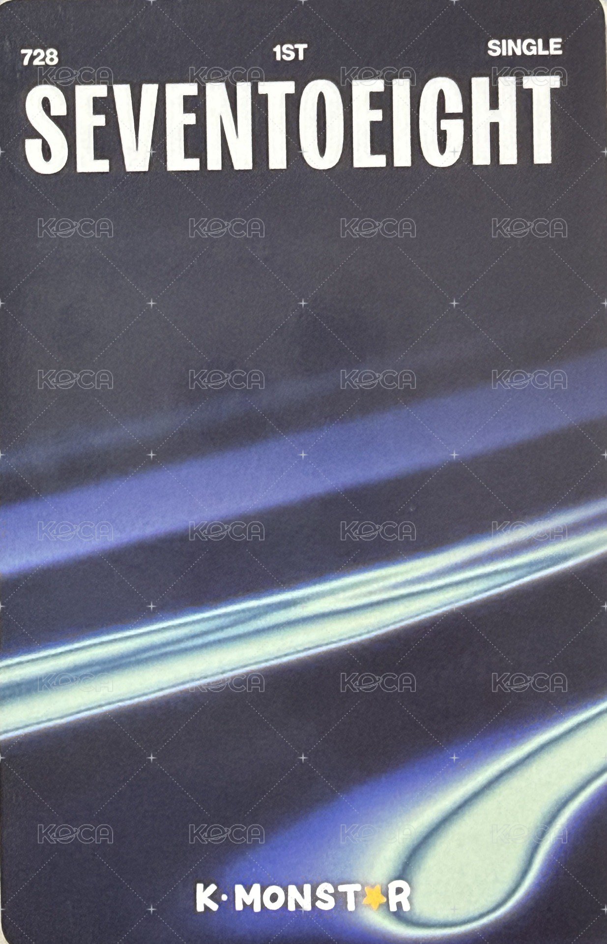 SEVENTOEIGHT 1st single km 拍立得合照 簽售卡 眼鏡 背面