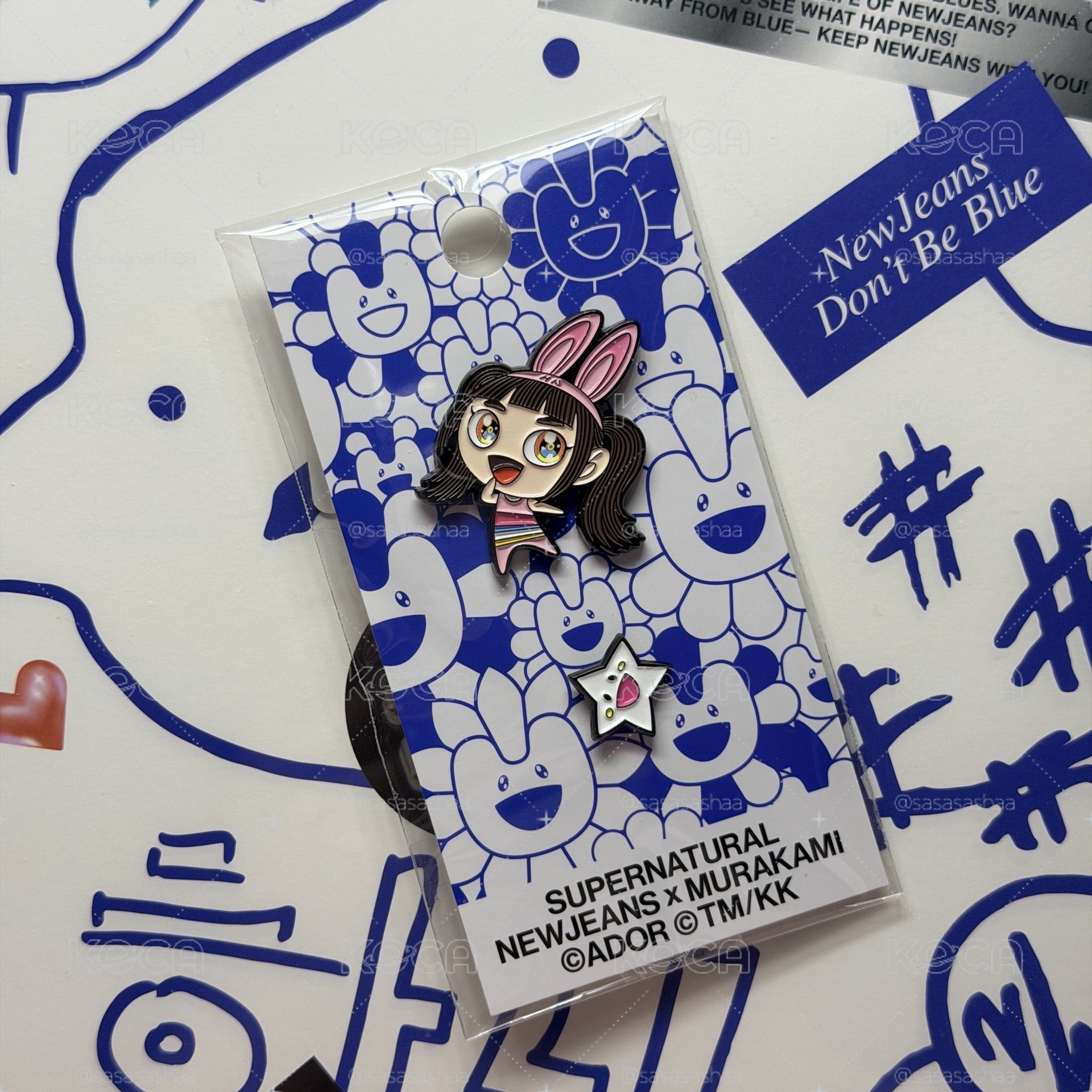 Hanni 全新未拆金屬別針
