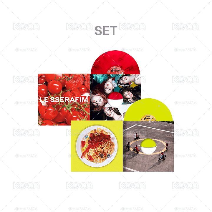 ［現貨］LE SSERAFIM SPAGHTTI 黑膠 ver.