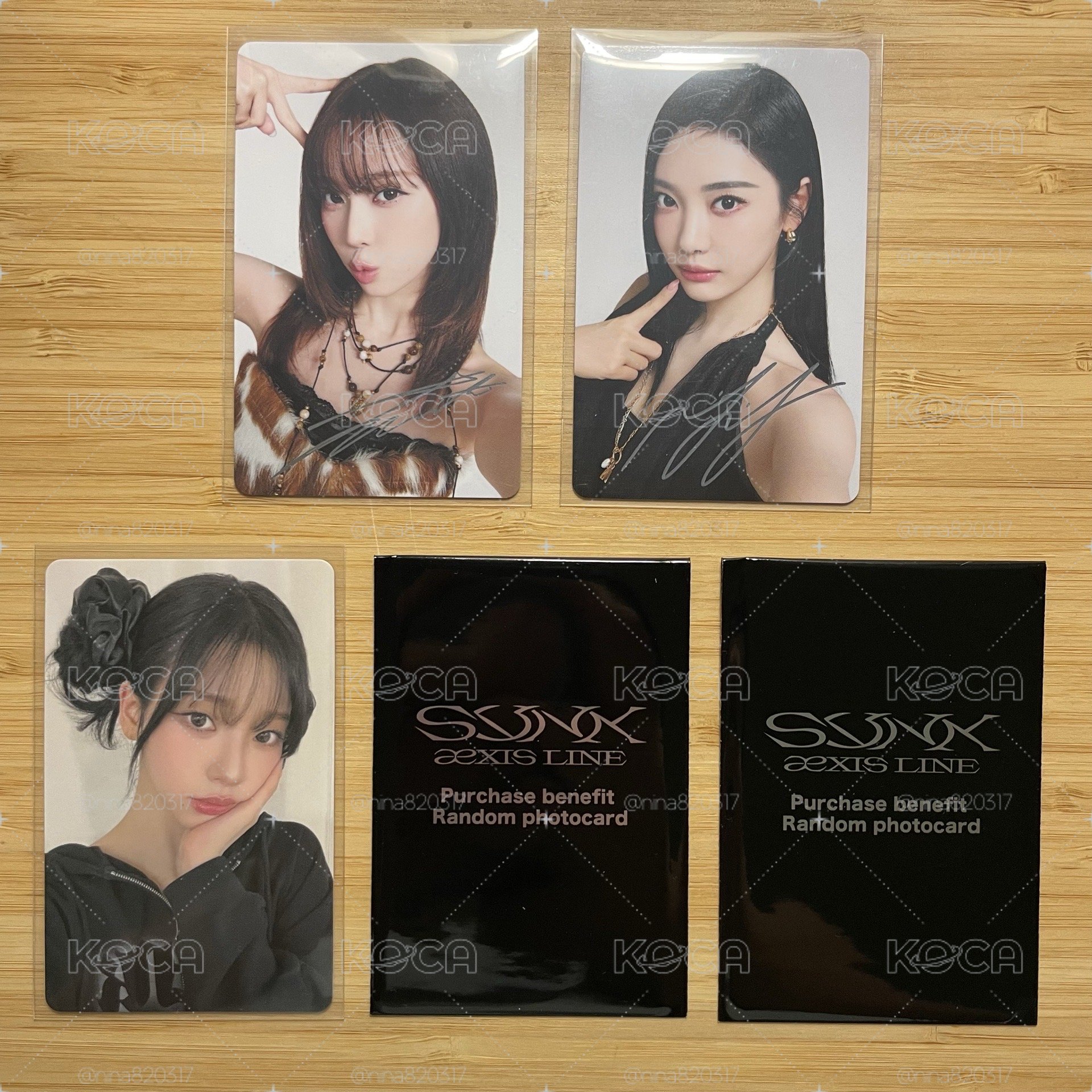 aespa 蛋巡 冬寧印簽+柚滿額+兩張未拆滿額