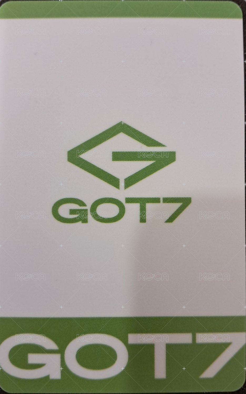 GOT7   pvc幸運卡 幸運卡 嘉爾幸運卡 背面