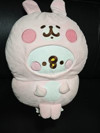 絨毛圈 變身款 娃娃玩偶 P助變兔兔