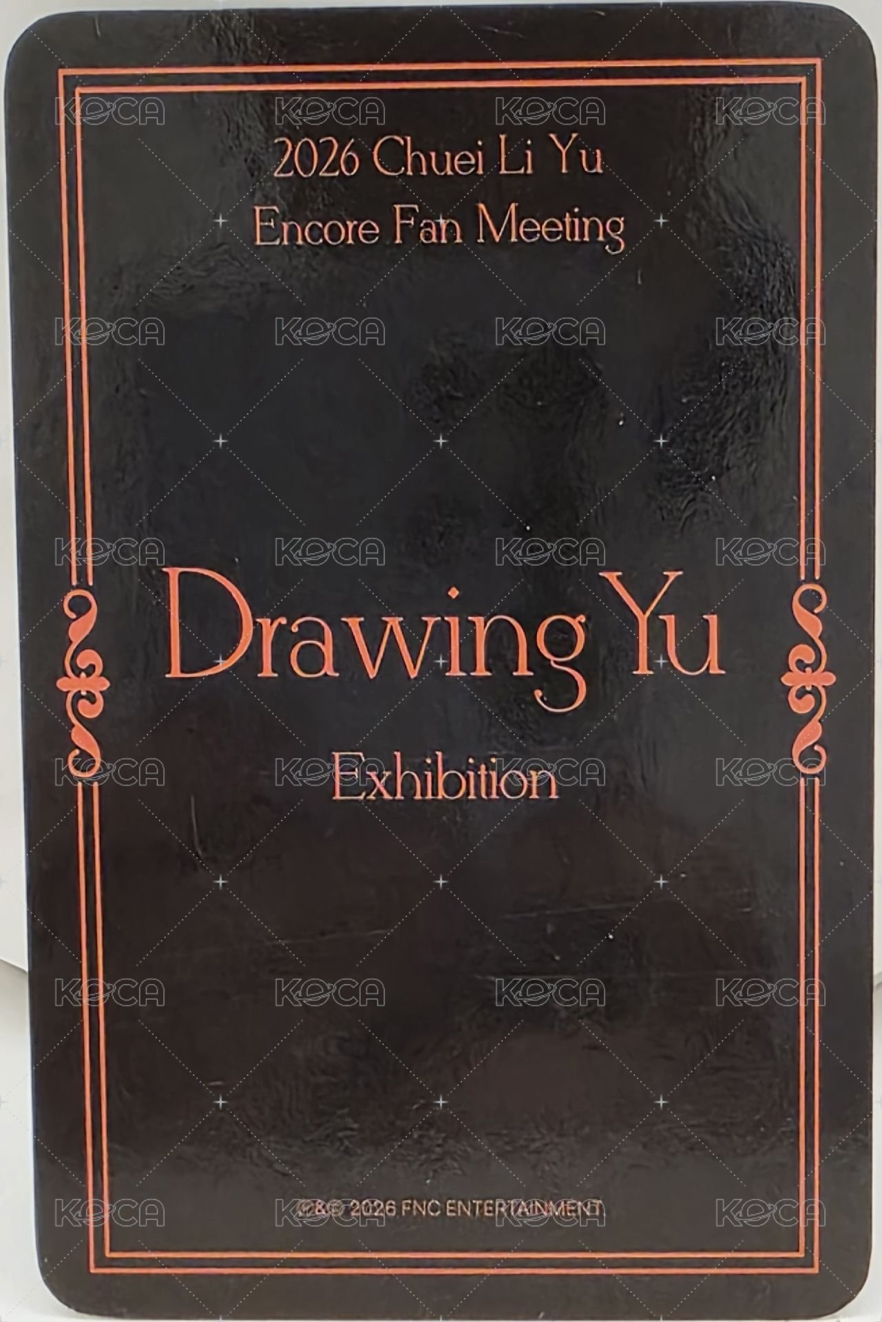 見面會 安可場 周邊卡 衣服卡 背面