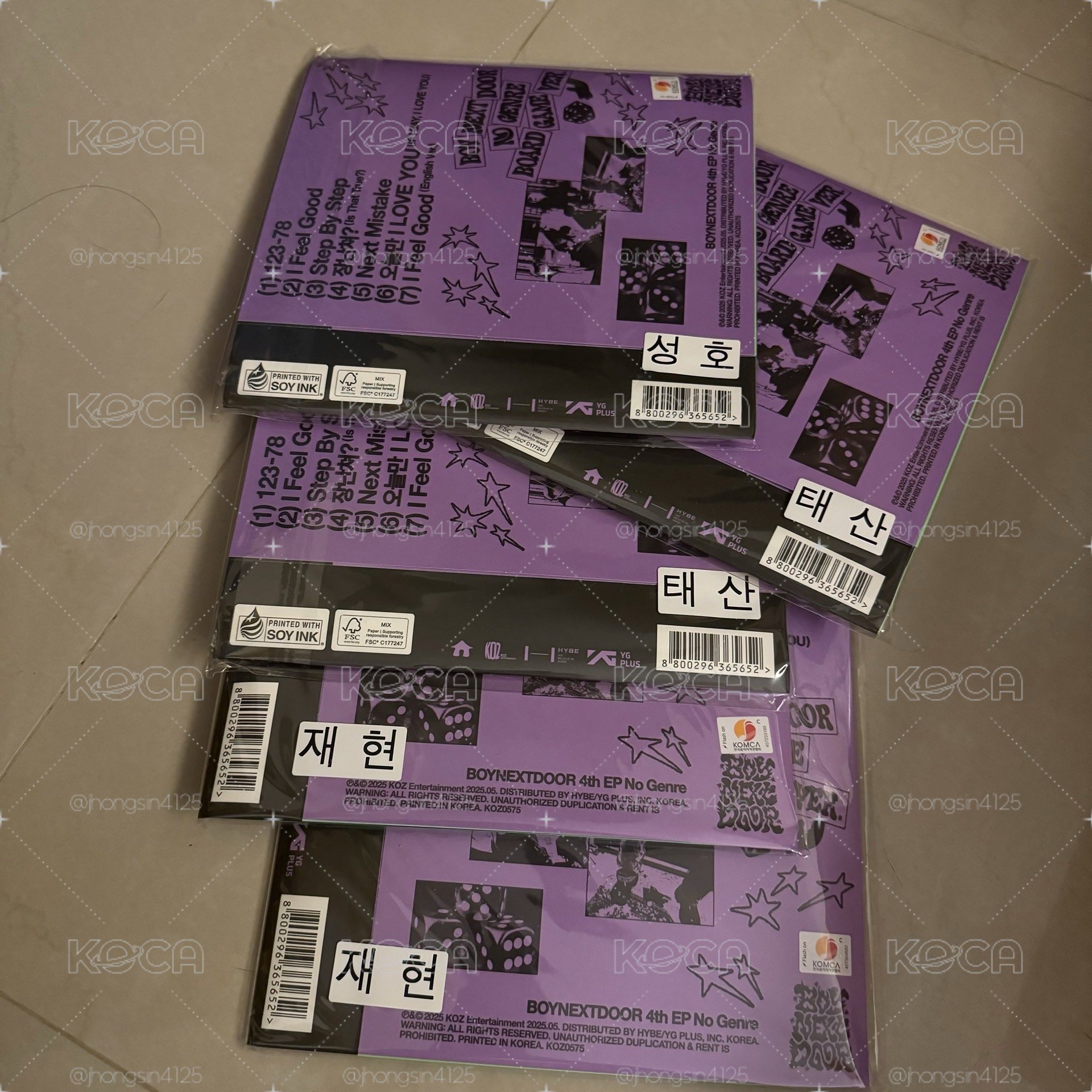 No Genre 專輯 單封 BORADGAME ver.
