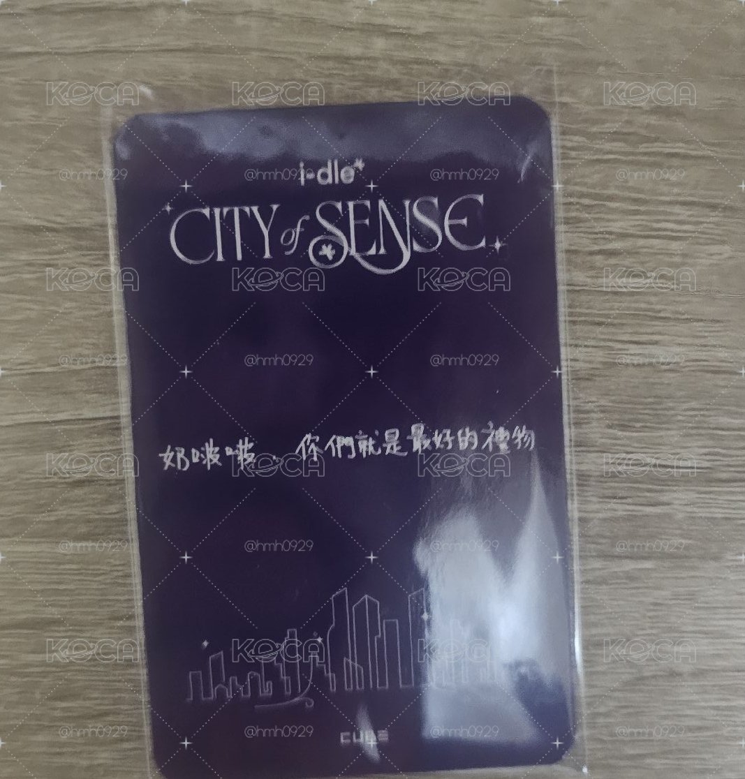 idle 展覽二輪雨琦入場卡