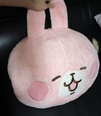 絨毛圈 暖手枕 特大娃 