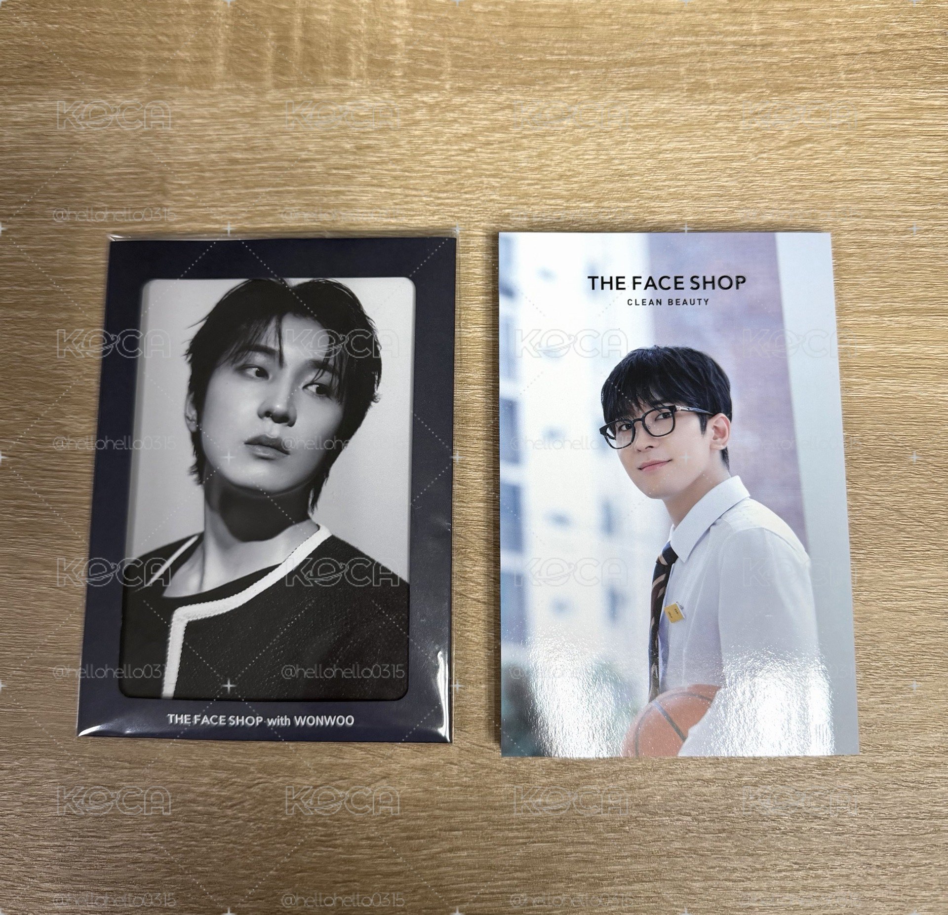 the face shop 圓佑明信片 兩款一起