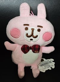 【絕版品】格紋蝴蝶結兔兔-6英吋（有吊牌/輕微泛黃）
