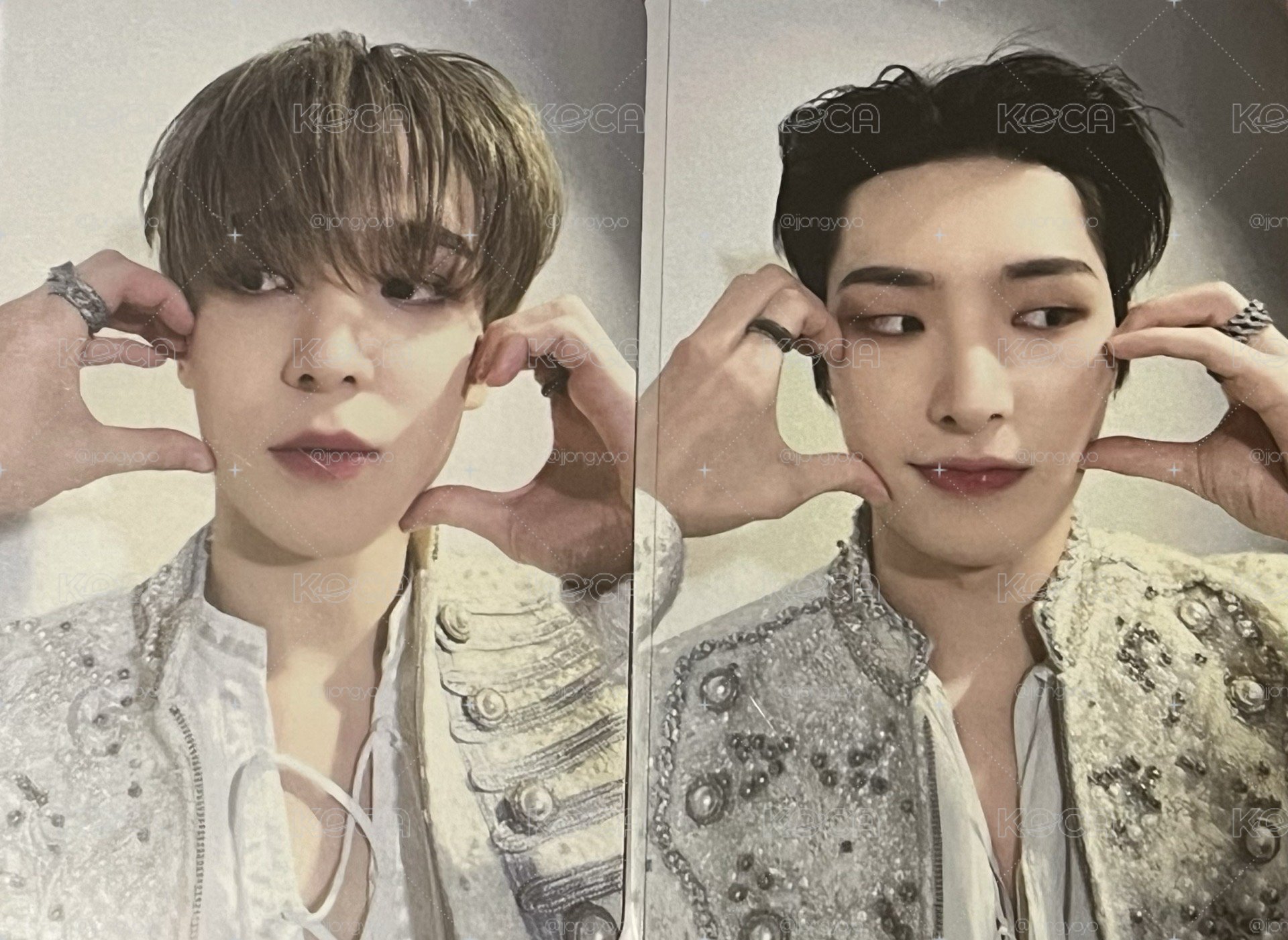 ATEEZ GOLDEN HOUR part.2 MAKESTAR 比心卡 潤+旼